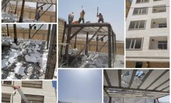 🔹در راستای مقابله با ساخت و ساز غیر مجاز؛ طبقه هشتم یک واحد مسکونی در کرمانشاه تخریب شد