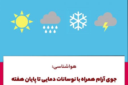 جوی آرام همراه با نوسات دمایی تا پایان هفته