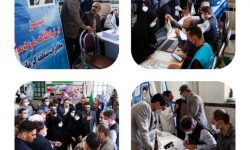 برپایی میز ارتباطات مردمی مخابرات منطقه کرمانشاه/پاسخگویی سرپرست مخابرات منطقه کرمانشاه به مشترکین این شرکت