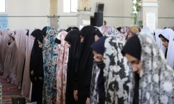 زنگ نماز با حضور هزار دختر دانش آموز کرمانشاهی برگزار شد