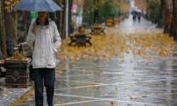 اولین بارش باران پاییزی در استان کرمانشاه