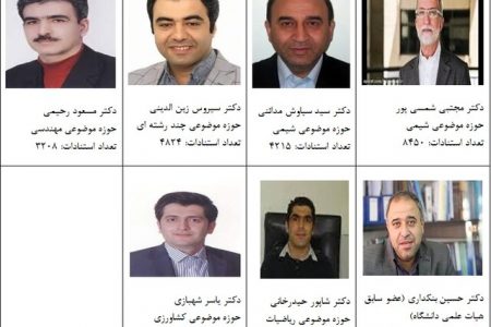 ۷ استاد دانشگاه رازی کرمانشاه در جمع پژوهشگران یک درصد برتر جهان