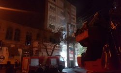 حریق گسترده یک کافی شاپ در کرمانشاه مهار شد