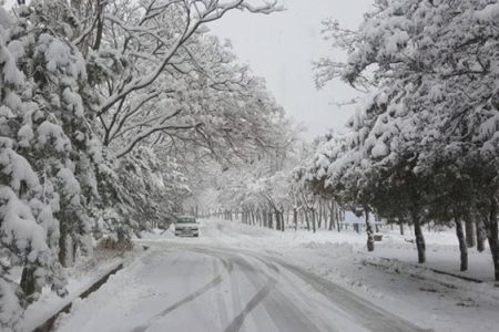 ابرهای بارانی و برفی، در راه کرمانشاه