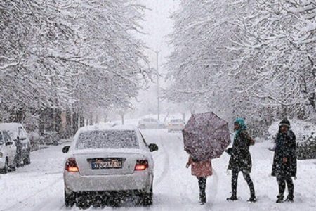 بارش برف و باران در کرمانشاه و هشدار زرد هواشناسی 