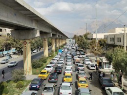 اجرای طرح عمرانی دلیل ترافیک سنگین در میدان سپاه کرمانشاه