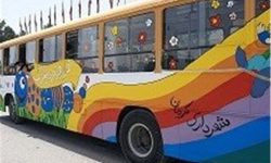 اتوبوس‌های گردشگری مسافران نوروزی را در کرمانشاه جابه‌جا می‌کنند