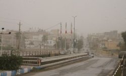 گرد و غبار دید افقی در قصرشیرین را به یک هزار و ۵۰۰ متر کاهش داد