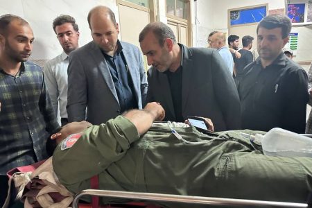 استاندار کرمانشاه از حادثه دیدگان سقوط بالگرد فراجا عیادت کرد