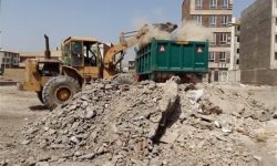  نخستین سایت تخلیه نخاله ساختمانی کرمانشاه افتتاح شد