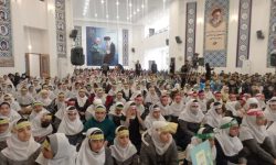 دومین تجمع کودکان و نوجوانان مهدوی در حرم احمدابن اسحاق برگزار شد