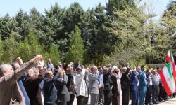 تجمع اساتید و دانشجویان دانشگاه رازی در حمایت از “وعده صادق”