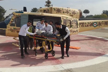 پایگاه هوانیروز کرمانشاه ۷ عملیات امدادی طی هفته گذشته ارائه داده است