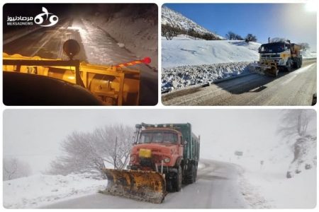 ۶۲۰ کیلومتر برف‌روبی در محورهای کرمانشاه