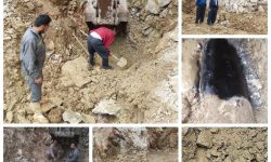 خط انتقال آب نودشه ترمیم شد