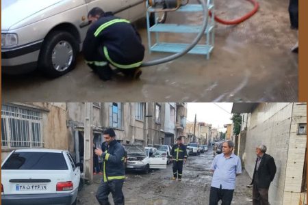 ۳۴ مورد آبگرفتگی توسط آتش نشانان رفع شد