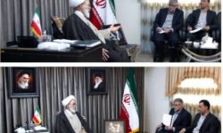 دیدار مدیرعامل توزیع برق استان با امام جمعه کرمانشاه