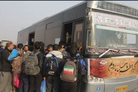 ۳۵۵ دستگاه اتوبوس در مرز خسروی مستقر می‌شوند