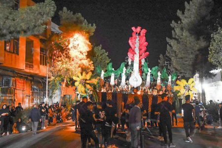 برپایی عزاداری محرم با همکاری پلیس کرمانشاه