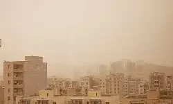 گردوغبار،  هوای کرمانشاه را به مرز هشدار رساند