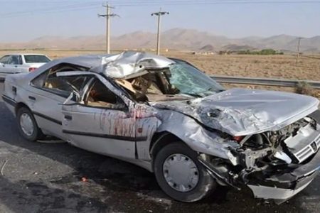  ۴ کشته و یک مصدوم در حادثه رانندگی محور کرمانشاه به روانسر