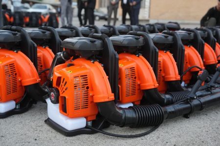 اهداء ۲۱۰ دستگاه دمنده اطفای حریق به دهیاری‌های کرمانشاه