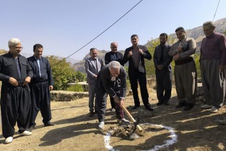 کلنگ‌زنی نخستین اقامتگاه بوم‌گردی روستای دشه پاوه