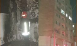 آتشسوزی ساختمان مسکونی ۶ طبقه در کرمانشاه