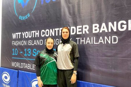 وانیا یاوری در رقابت‌های تنیس روی میز تایلند حاضر شد