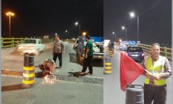 محکم‌سازی درز انقطاع تقاطع غیرهمسطح شهید سلیمانی