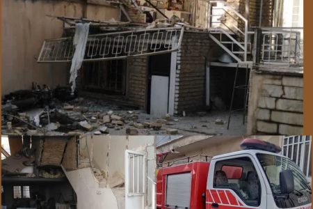 یک مصدوم بر اثر انفجار ناشی از نشت گاز در کرمانشاه