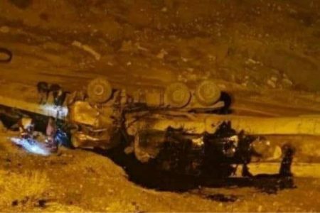 سقوط کامیون به داخل دره ای در محدوده تونل قلاجه_راننده جان باخت