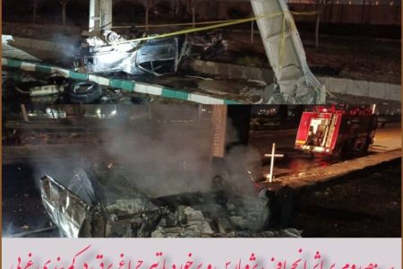 ۳ مصدوم بر اثر برخورد پژو پارس با تیر چراغ برق