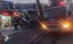 یک مصدوم بر اثر آتشسوزی خودروی پراید در کرمانشاه