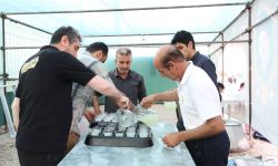 در مسیر عشق حسینی؛ موکب شرکت برق منطقه‌ای غرب در خدمت زائران اربعین در کرمانشاه
