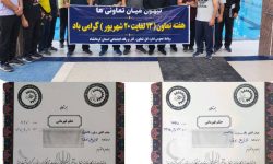 موفقیت تیم شنای شرکت توزیع برق کرمانشاه