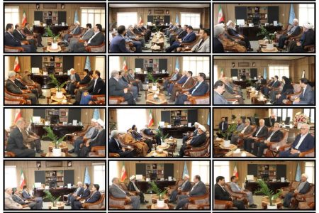 دیدار جمعی از مسئولان و مدیران با رئیس کل دادگستری استان کرمانشاه