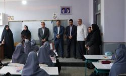 بازدید مدیرکل نوسازی مدارس از مدارس سطح استان همزمان با آغاز سال تحصیلی